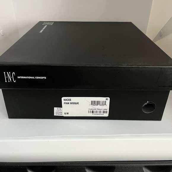 I.N.C. Pink Bisque Block Heel Sandals - Picture 6 of 6